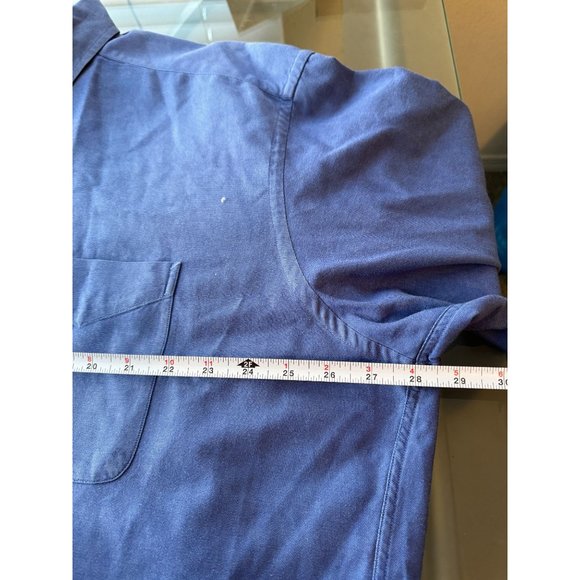 TOMMY HILFIGER MENS BLUE BUTTON UP SIZE XL | Z1 - Picture 4 of 5